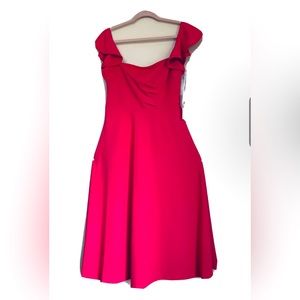 Calvin Klein’s NWT women pink sleeveless fit and flare dress msrp $134